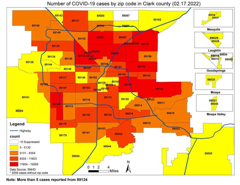 Vegas Valley COVID Map: Things Are Wayyy Better