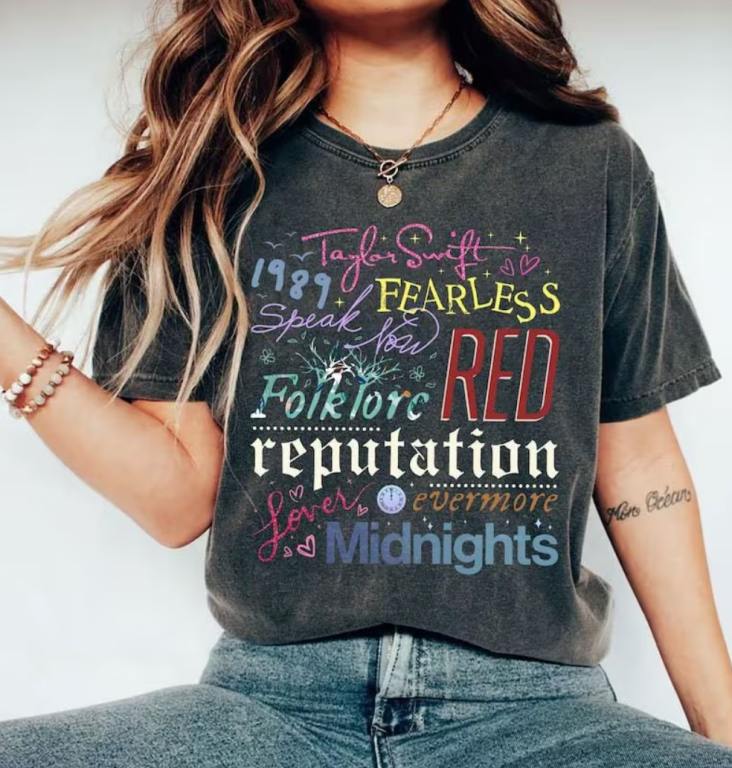 eras tour taylor swift album shirt