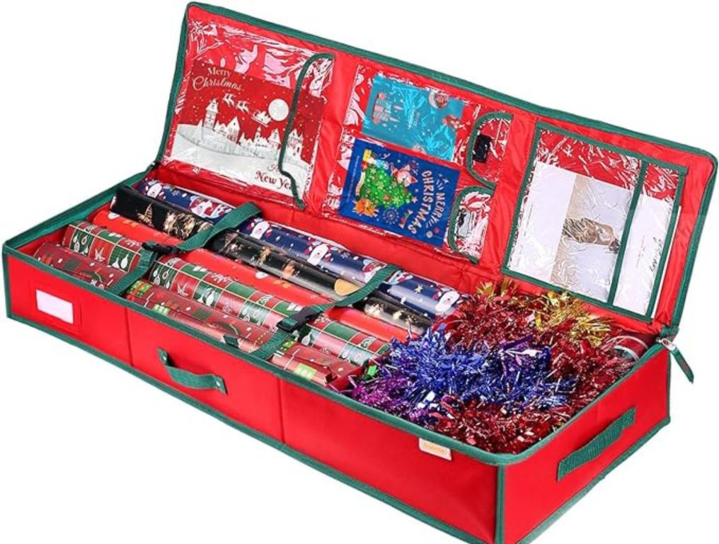 wrapping paper organizer