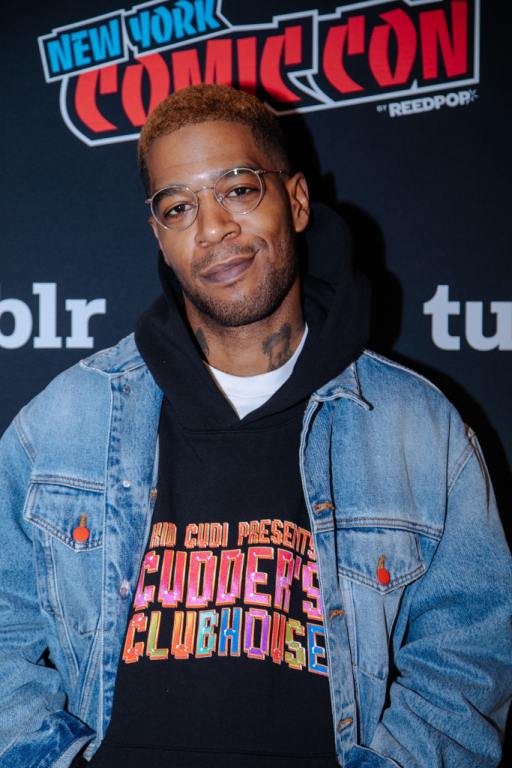 Scott "Kid Cudi" Mescudi backstage during the Star Trek Universe panel at New York Comic Con