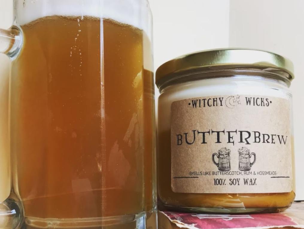 butterbrew harry potter candle