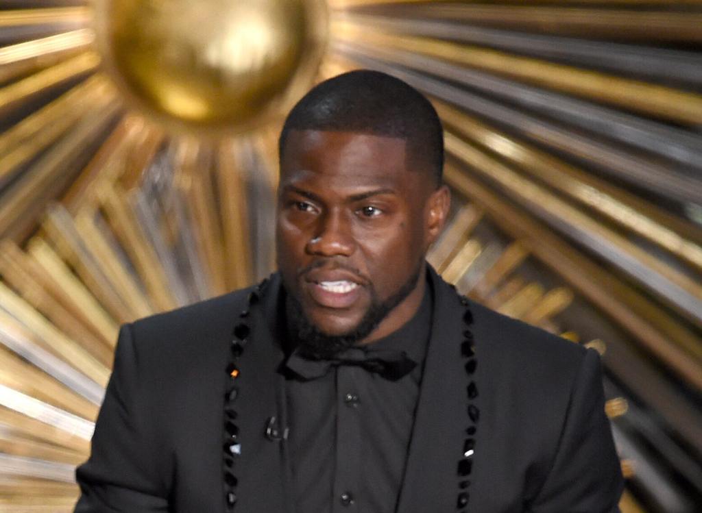 Kevin Hart speaks onstage during the 88th Annual Academy Awards