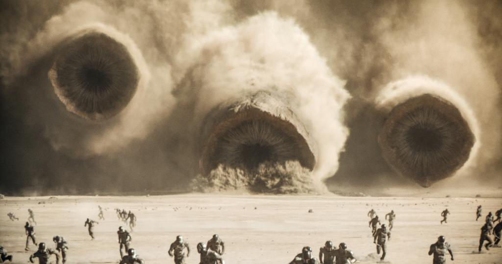 A scene from Warner Bros. Pictures and Legendary Pictures’ action adventure “DUNE: PART TWO."