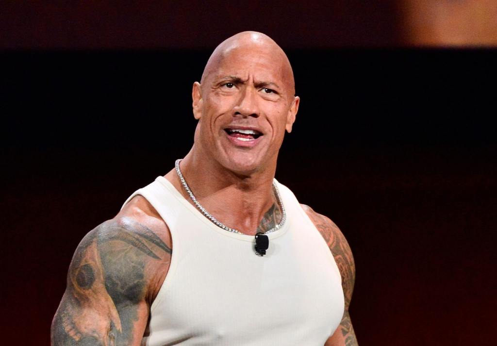 Dwayne Johnson speaks onstage at Walt Disney Studios' 2024 presentation, Dwayne Johnson Blasted For Nasty Unprofessional Behavior.