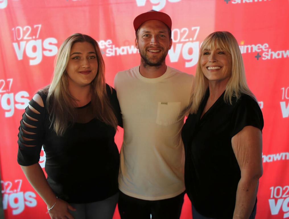 A meet-and-greet photo with fans and Phillip Phillips