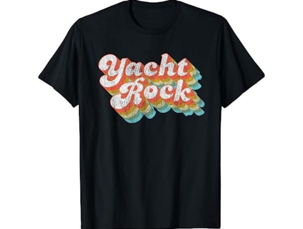 black yacht rock shirt