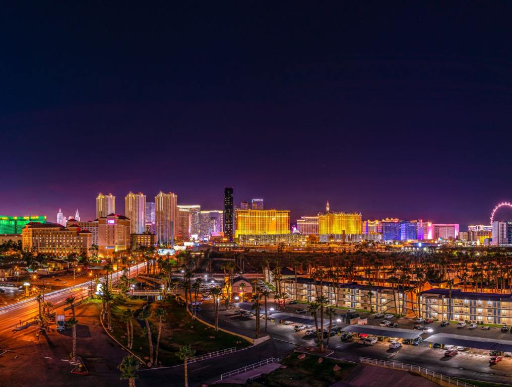 The Las Vegas skyline. The experts at Esquire have named one Las Vegas hotel one of the most iconic in the world. It's pretty cool that this hotel is singled out for its exquisite experience compared to hotels not just across the country but around the world.