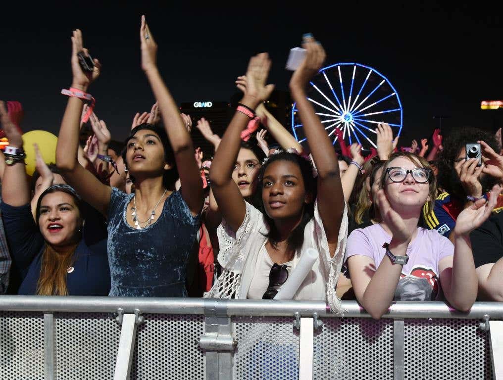 Life Is Beautiful crowd at festival