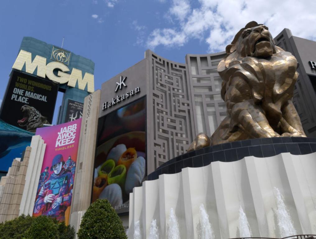 The outside of the MGM in Las Vegas. In September 2023, an MGM cyberattack caused an operational shutdown across the company.