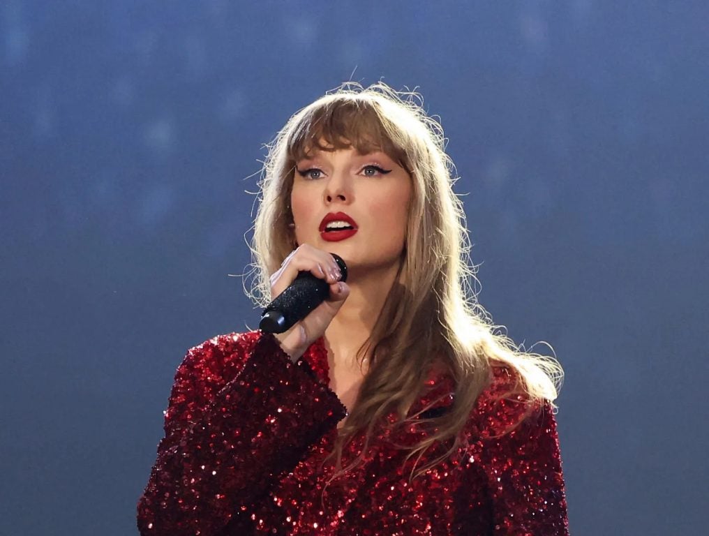 Taylor Swift performs onstage during "Taylor Swift | The Eras Tour" at Johan Cruijff Arena on July 05, 2024 in Amsterdam, Netherlands.