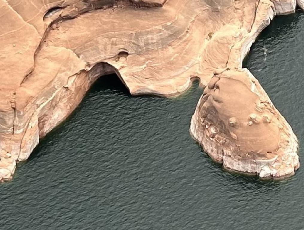 double arch at glen canyon post collapse