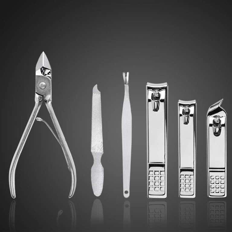 foot care products: stainless steel toenail clippers and nail cutters