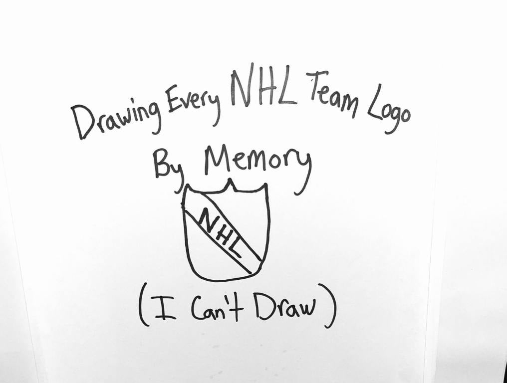 Drawing Every NHL Logo By Memory (I Can't Draw)