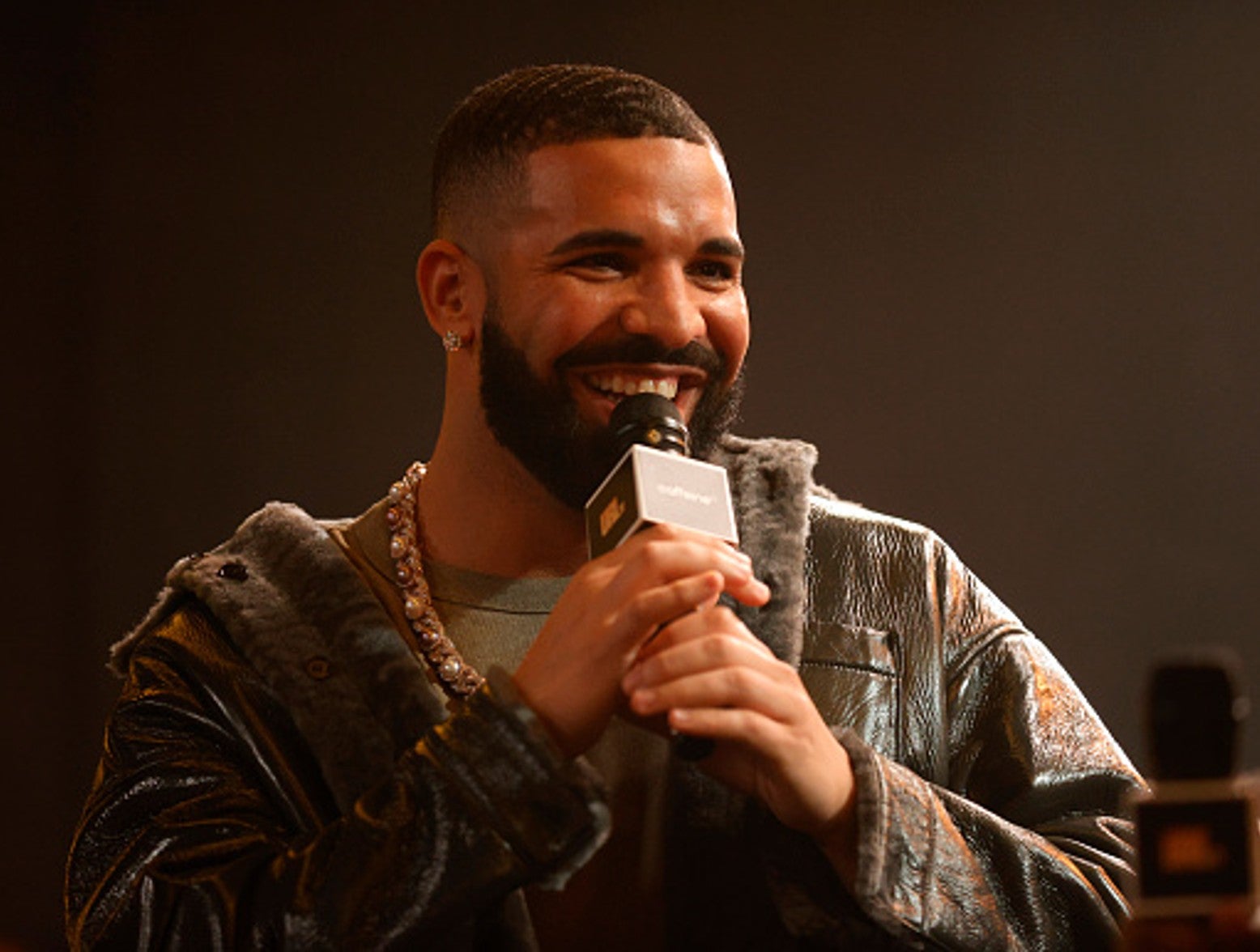 Drake speaks onstage during Drake's Till Death Do Us Part rap battle on October 30, 2021 in Long Beach, California.