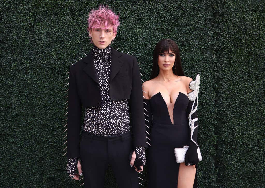 Machine Gun Kelly and Megan Fox attend the 2022 Billboard Music Awards at MGM Grand Garden Arena on May 15, 2022