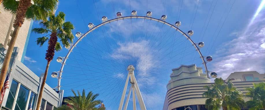 High roller Ferris wheel on the linq promenade in Las Vegas Nevada USA