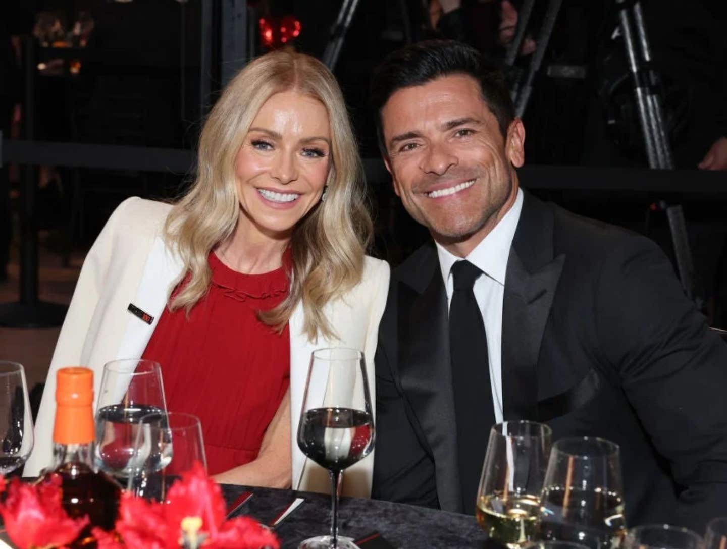 Kelly Ripa and Mark Consuelos attend the 2024 TIME100 Gala at Jazz at Lincoln Center