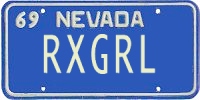 nevada plate RXGRL