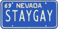 nevada plate STAYGAY